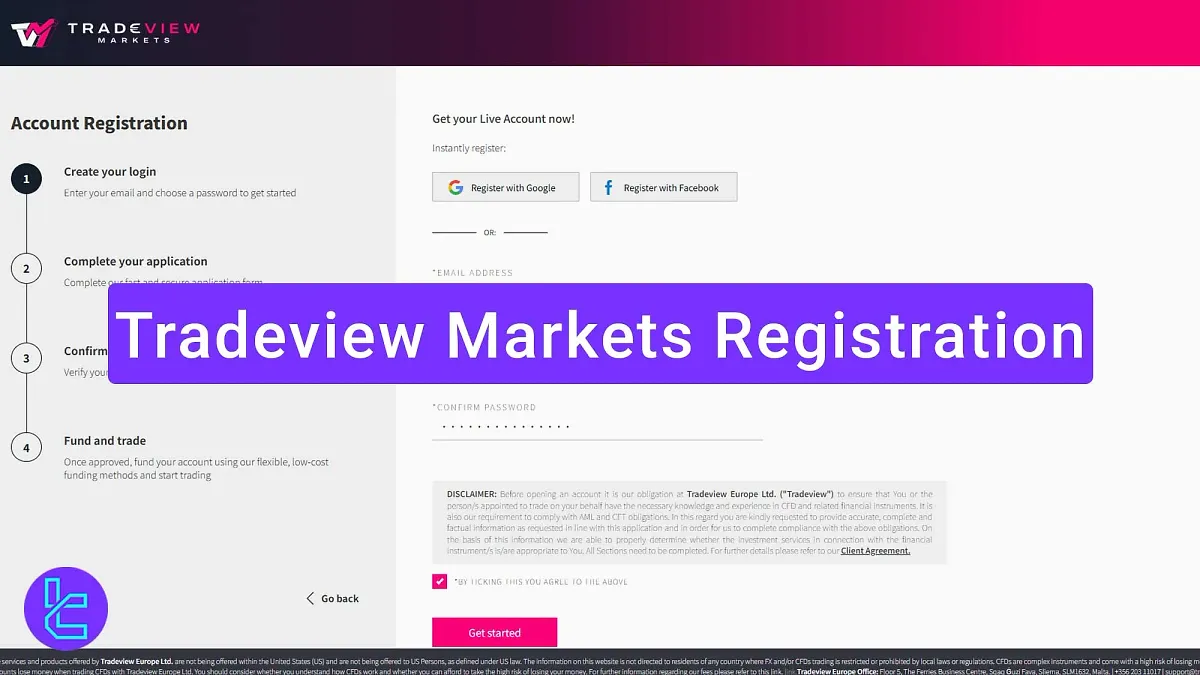 Tradeview Markets Registration - Sign up with Email [4 Steps] 2025