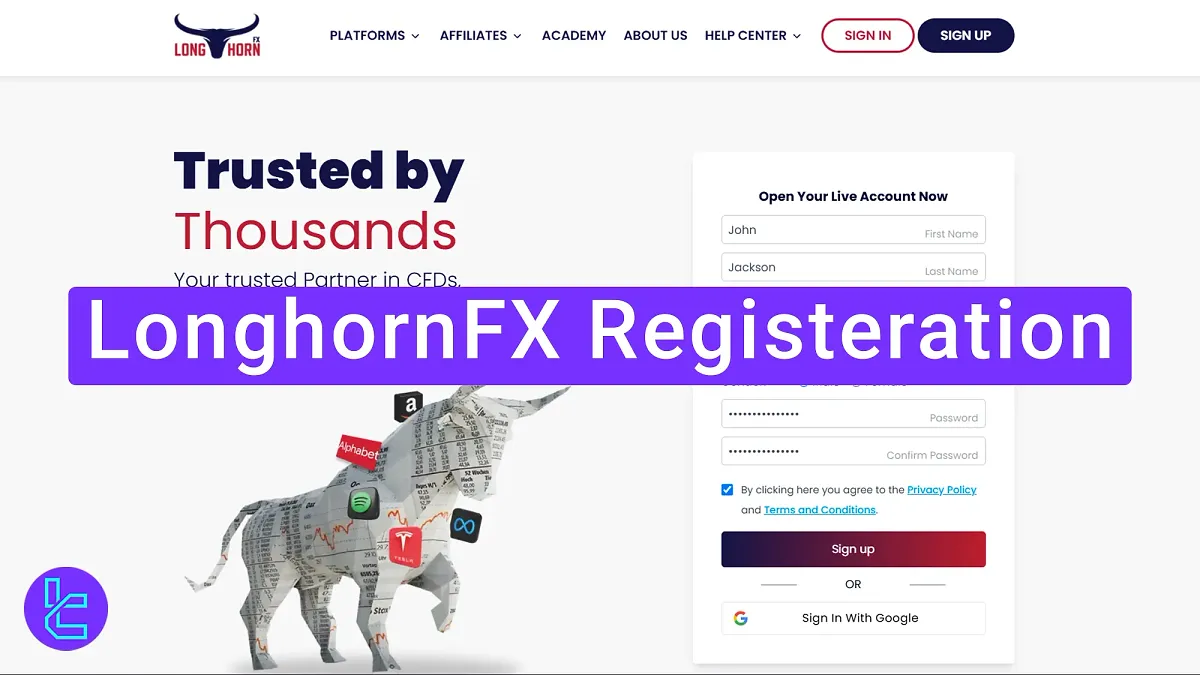 LonghornFX Registration 2025 [3 Step Process with Email Verification]