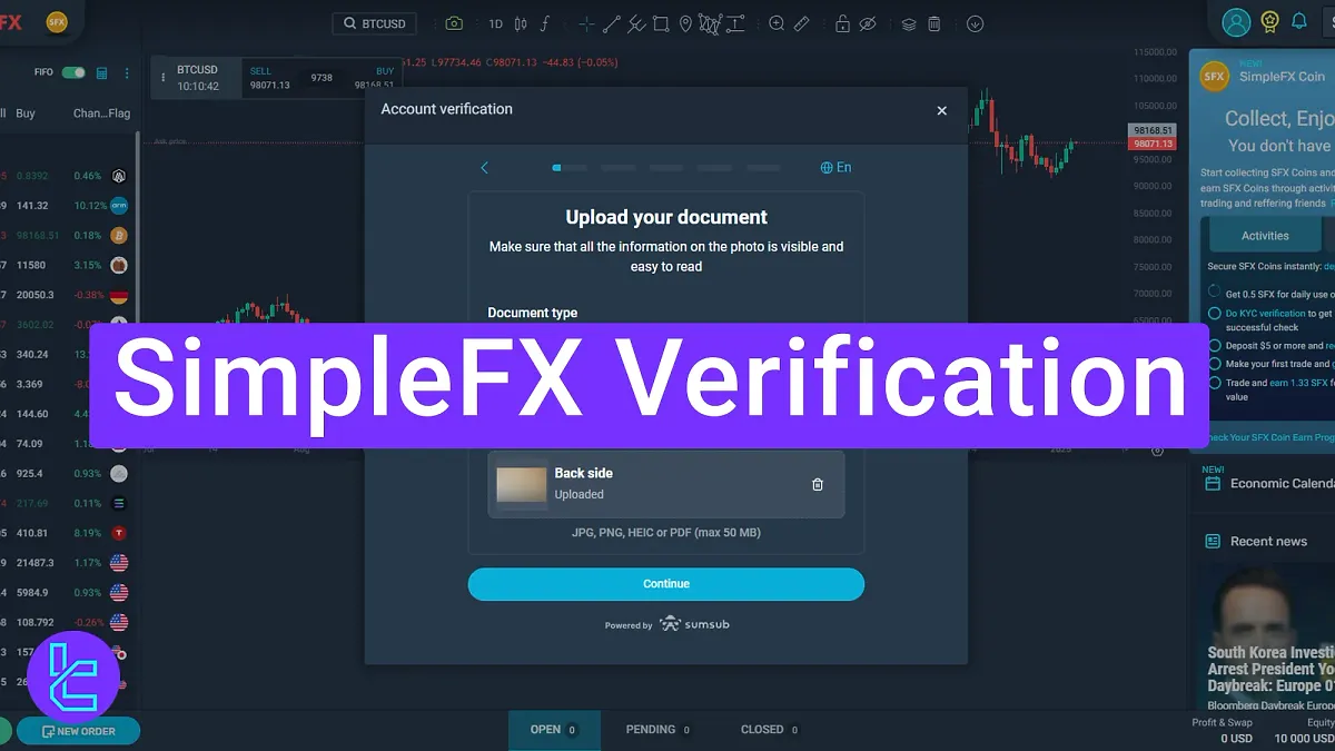 SimpleFX Verification 2025 [5-Step Process in 5 to 10 Minutes]