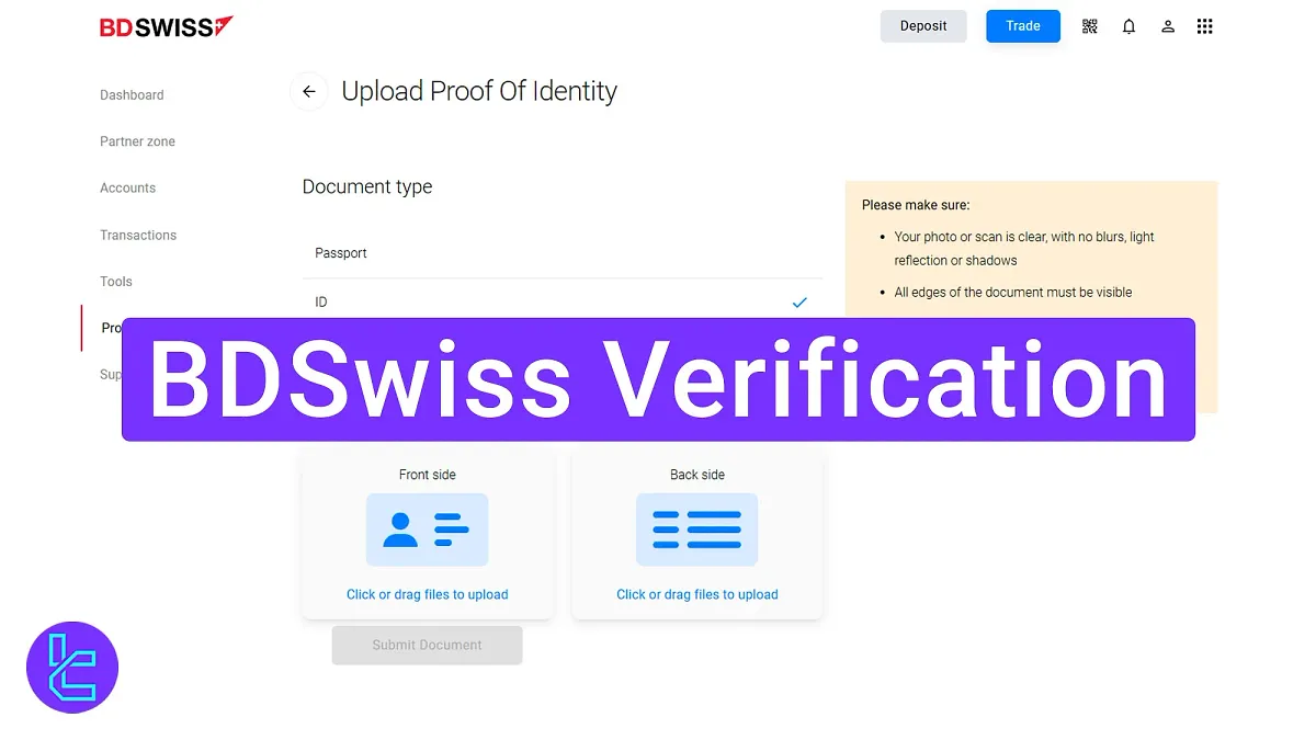 BDSwiss Verification 2025 [ID Details and POI Document Upload in 7 Minutes]