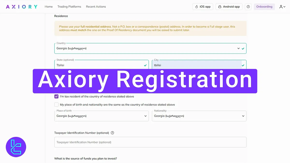 Axiory Registration 2025 - Complete Your Form and Start Trading in 12 Minutes