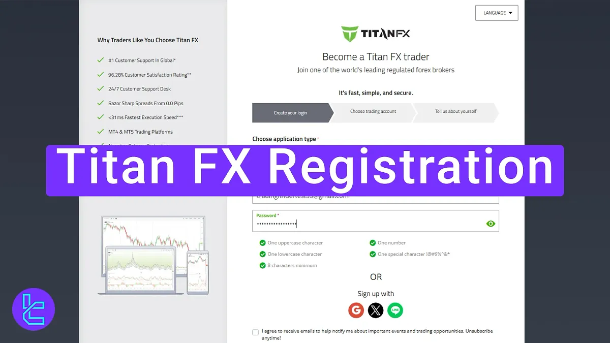 Titan FX Registration 2025 [3-Step Process, Email & Phone Verification]