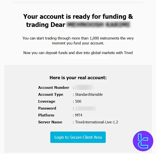 Trive authentication was successful