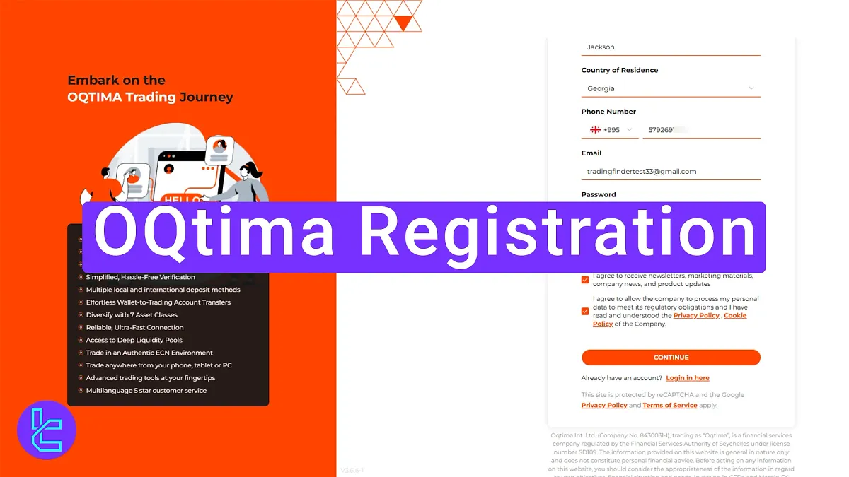 OQtima Registration 2025 – Sign Up in 2 Easy Steps