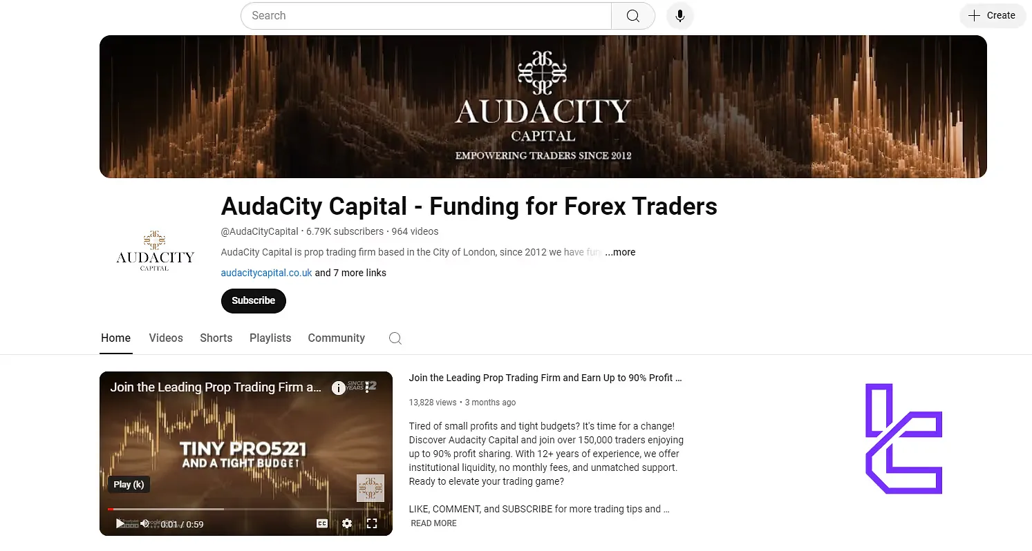 AudaCity Capital Youtube Channel