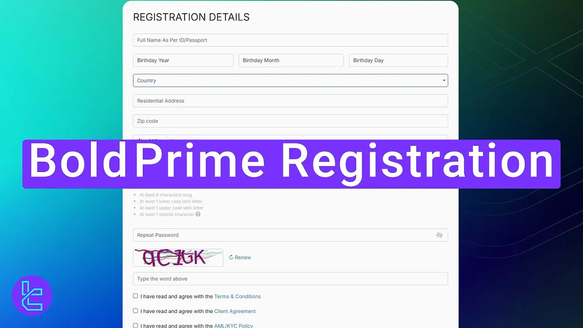 Bold Prime Registration - Sign Up with Phone Number & Email [3 steps] 2025