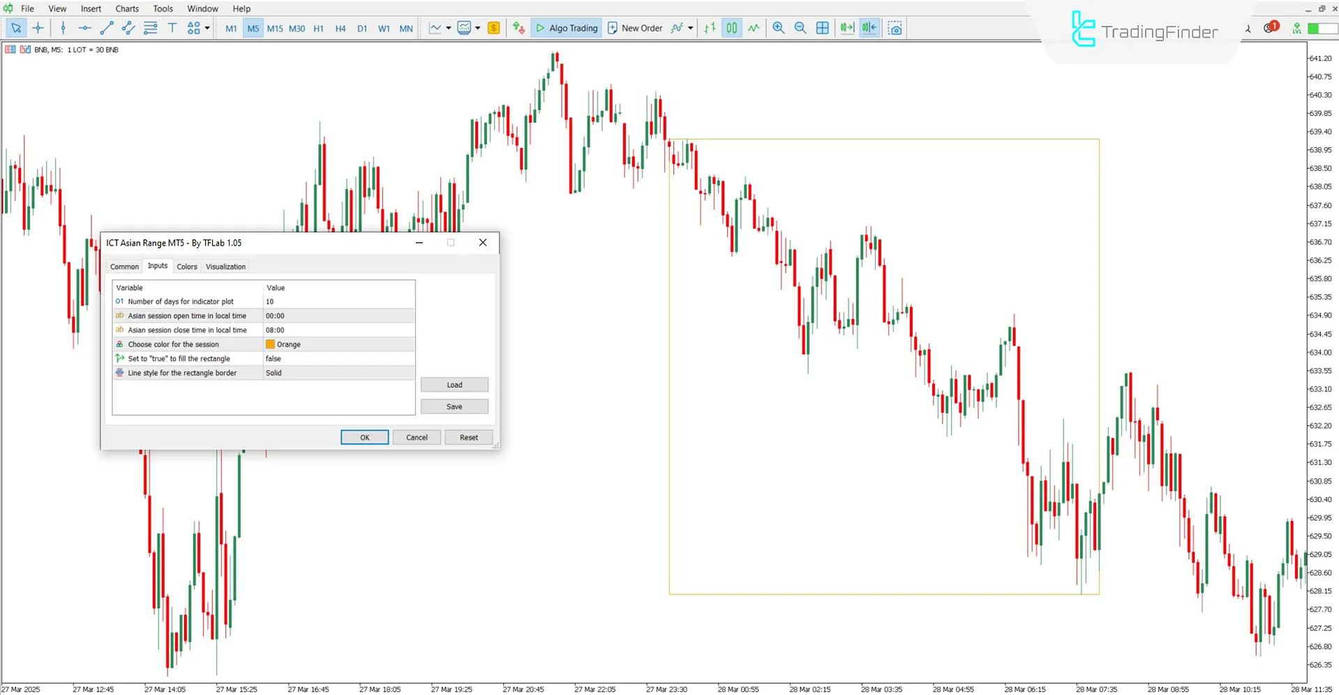 ICT Asian Range Indicator for MT5 Download – Free – [TradingFinder] 3