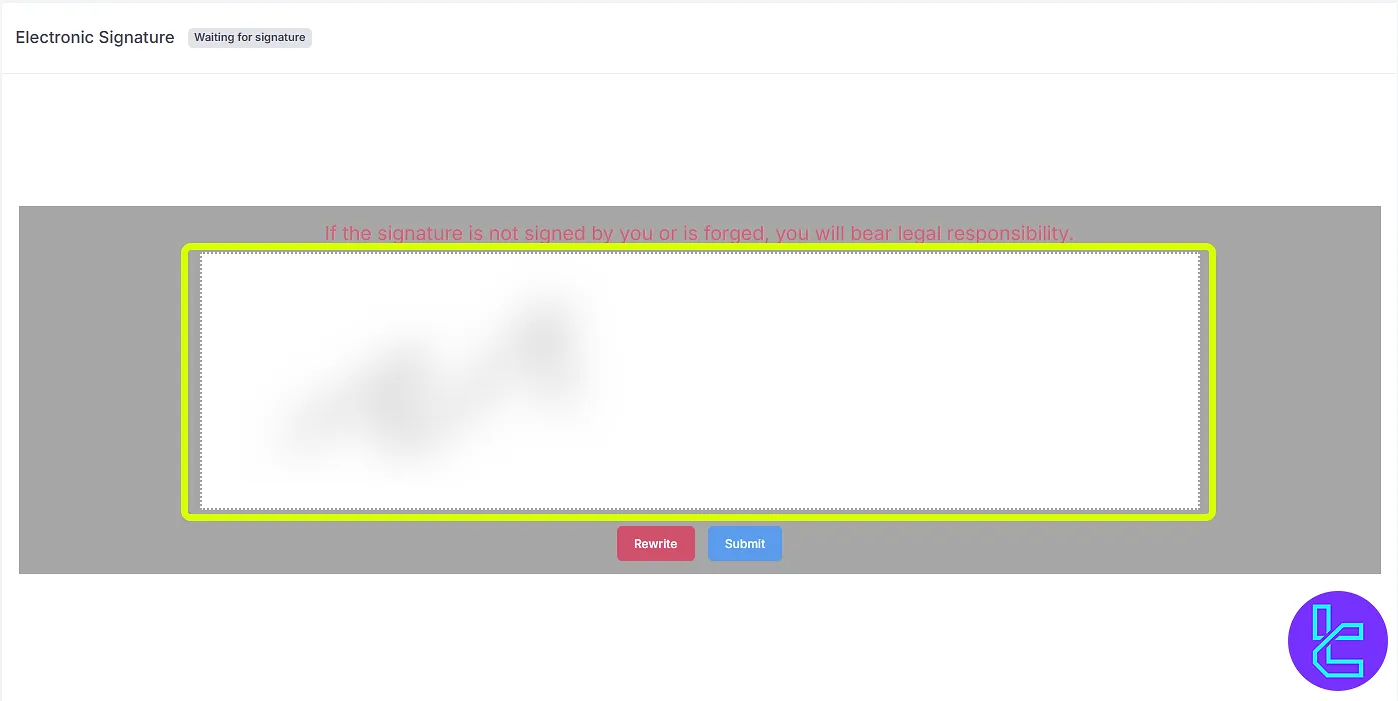 Digital signature for AUS GLOBAL validation