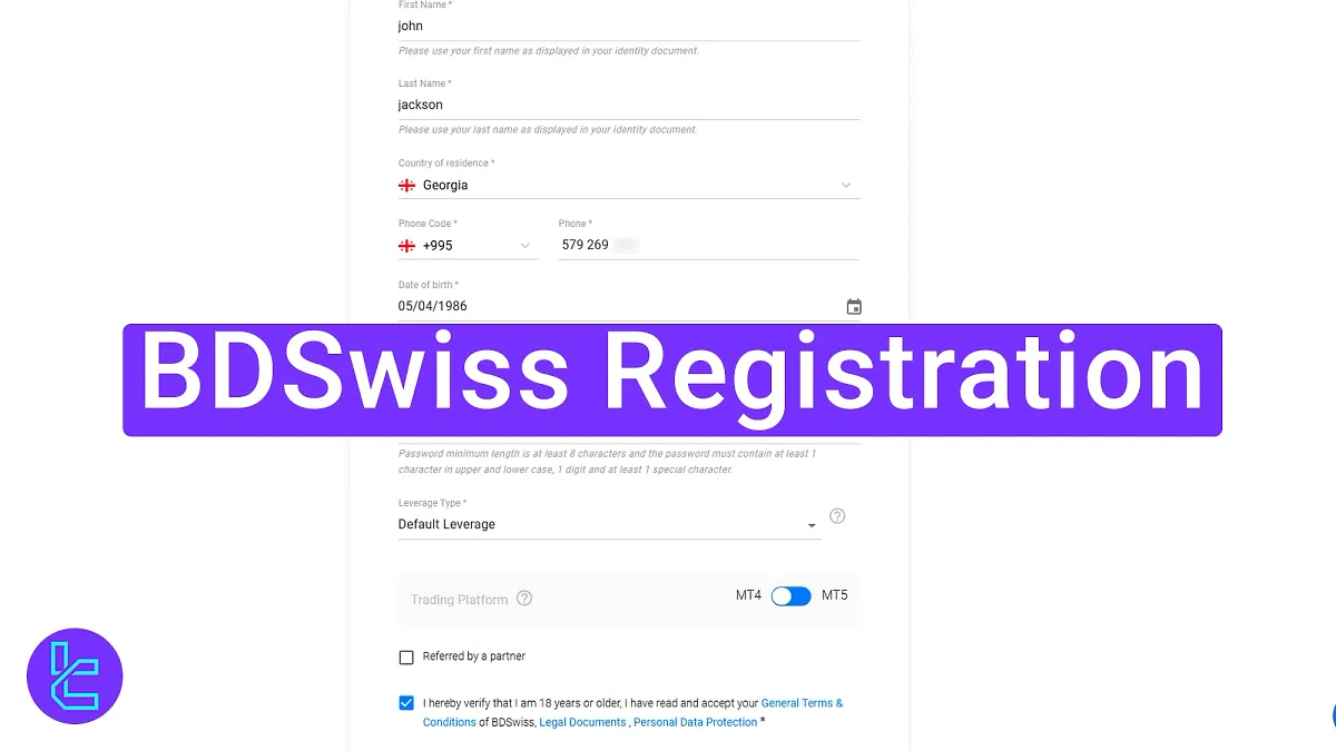 BDSwiss Registration 2025 [Sign-Up in 3 Beginner-friendly Steps]