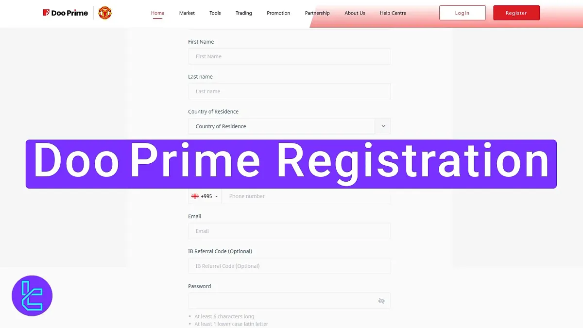 Doo Prime Registration - Country, Email, and Phone [3 steps] 2025