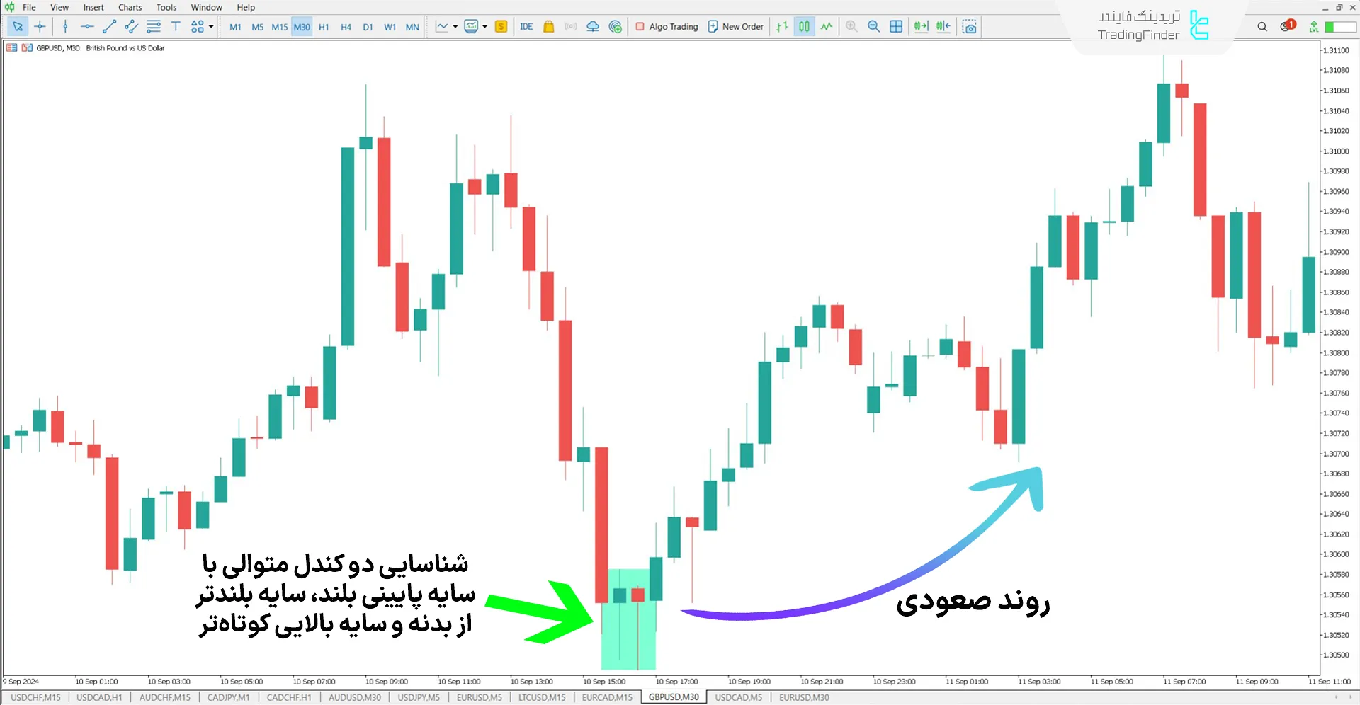 دانلود اندیکاتور انبرک (Tweezer) در متاتریدر 5 - رایگان - [TradingFinder] 1