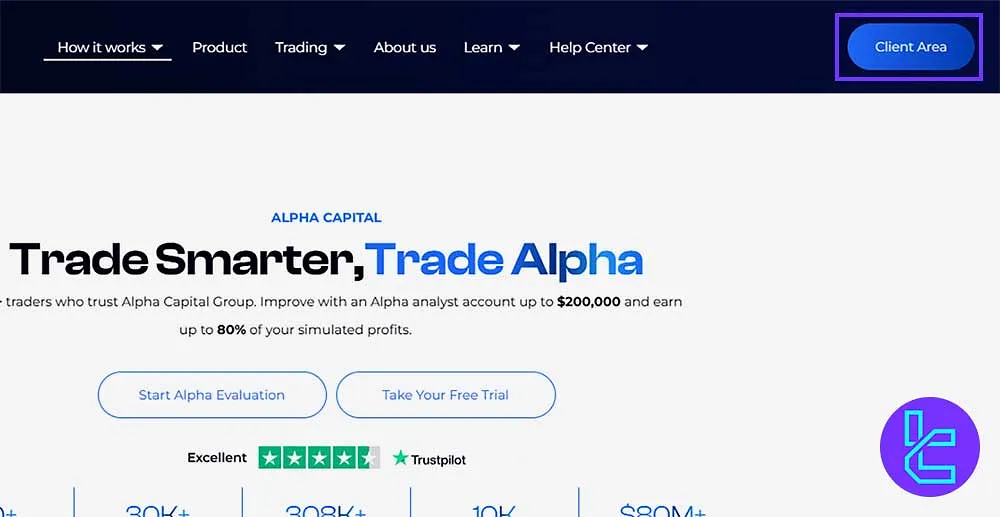 Navigating to the Alpha Capital Group Signup Page