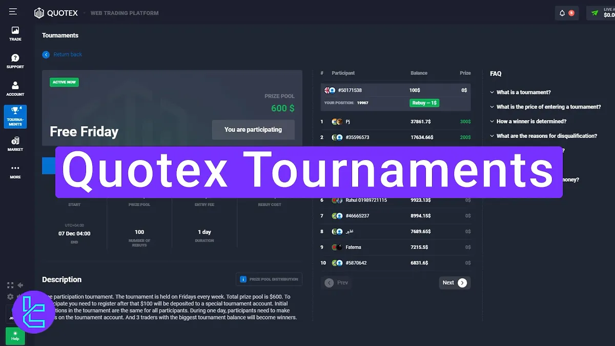 Quotex Tournaments 2025 [Free and Paid Competitions]