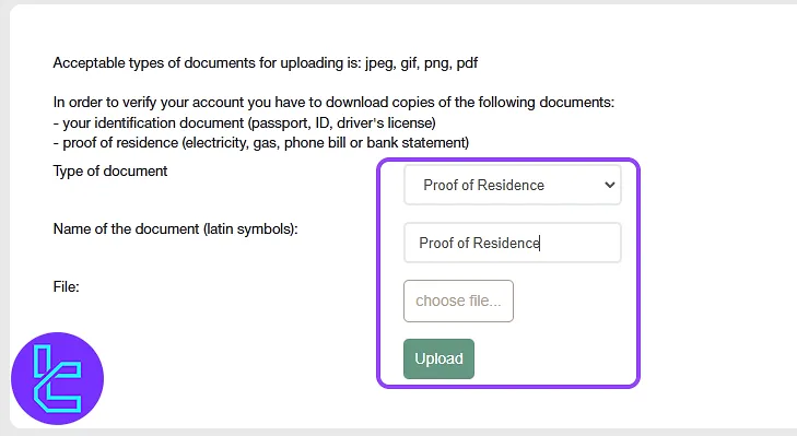 POA in NordFX account approval