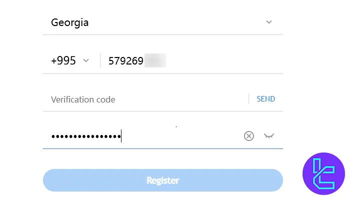 XTrend sign-up phone verification