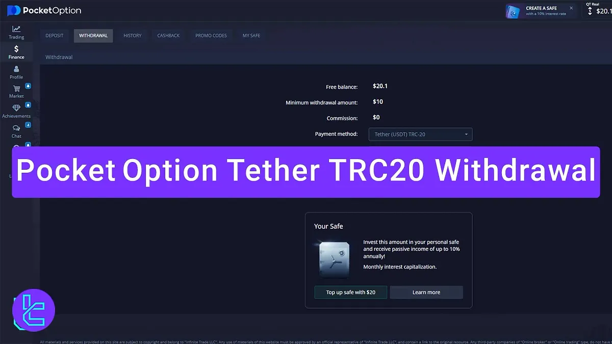 Pocket Option Tether TRC20 Withdrawal - [5 Stesp] 2025
