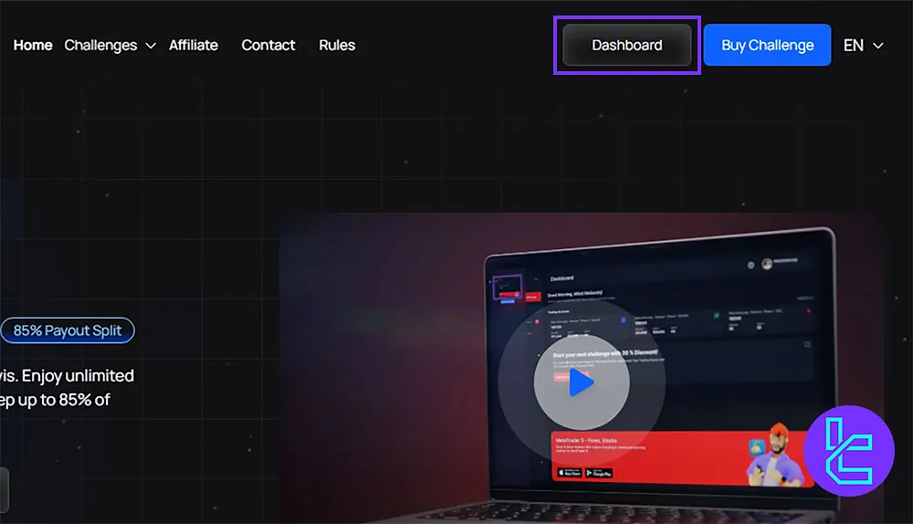 Accessing the Monevis Signup Page