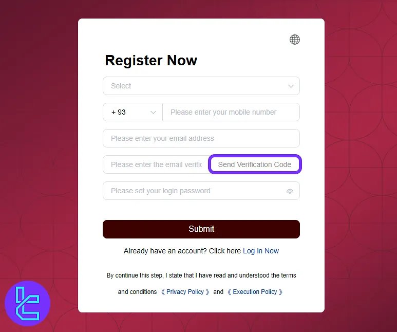 EBC Financial Group sign-up form