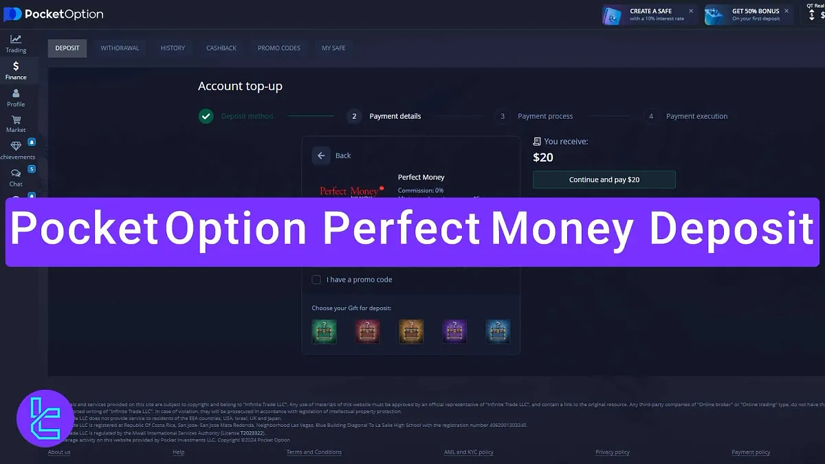 Pocket Option Perfect Money Deposit 2025 - Minimum of $5