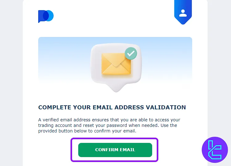 Pocket Option sign-up email verification step