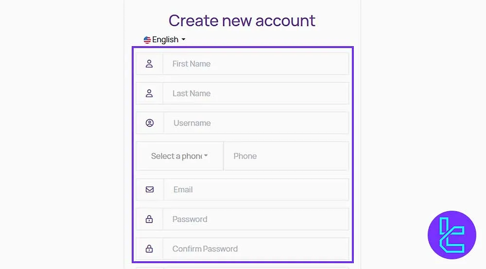 Completing the Fintokei Signup Form