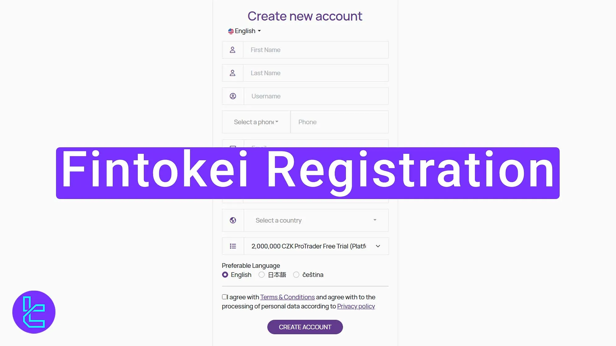 Fintokei Registration