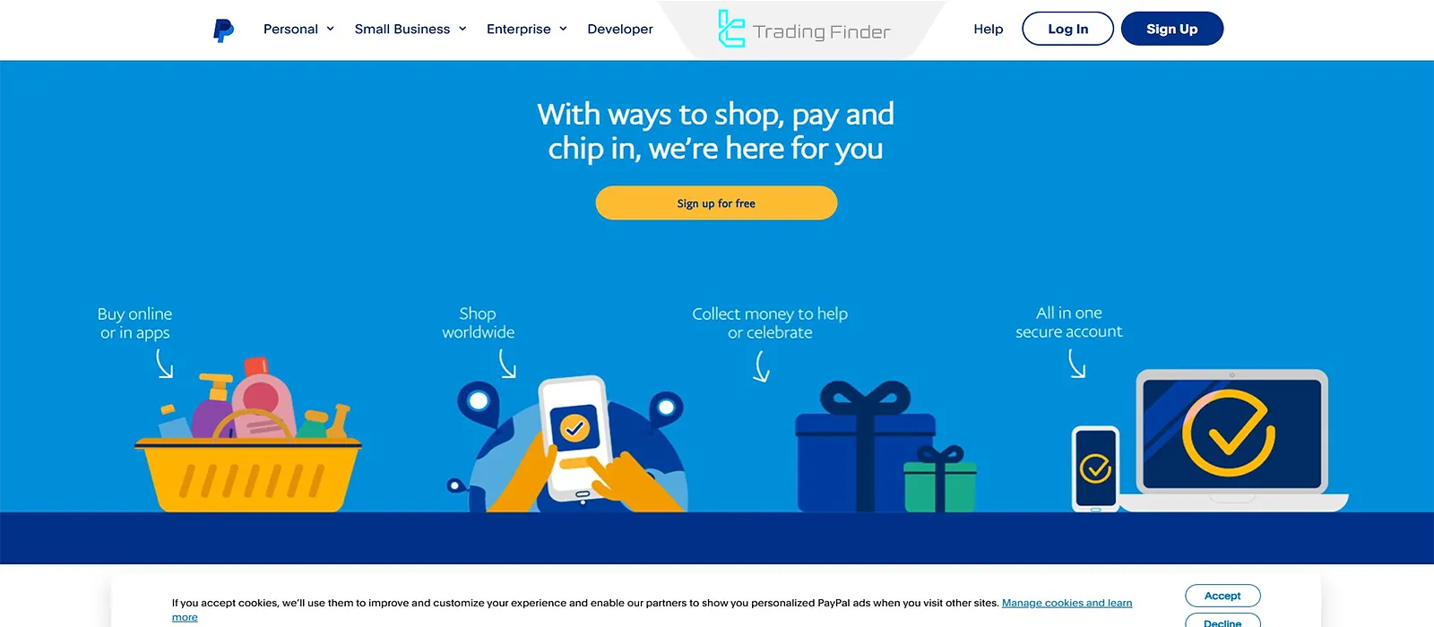 PayPal digital payment platform