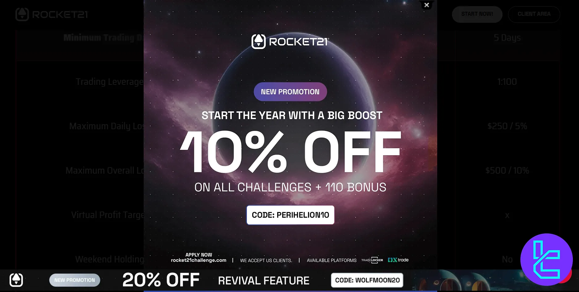 Rocket21 Challenge PROMO Kodları