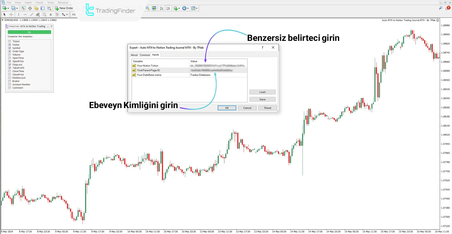 Otomatik MT4 to Notion Ticaret Günlüğü Expert’in Kurulumu