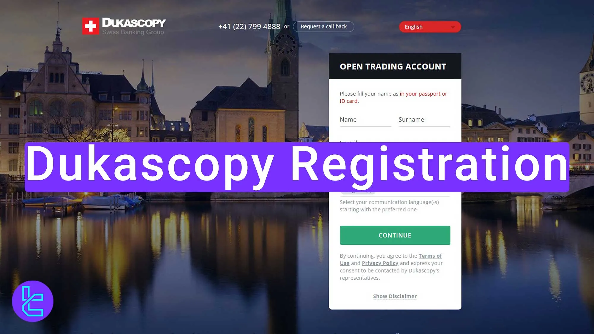 Dukascopy Registration