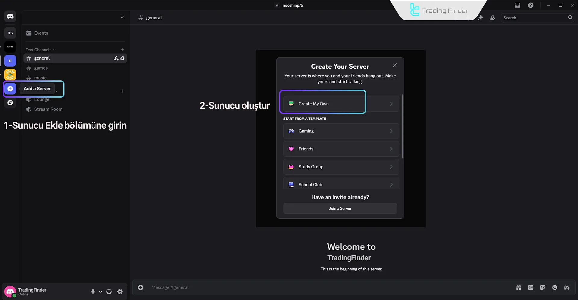 EZ To Discord Signals Provider için hesap oluşturma