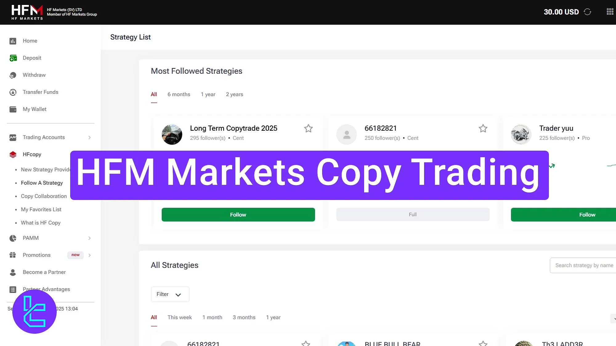 HFM Copy Trading 2025 [5 to 50% Performance Fee]