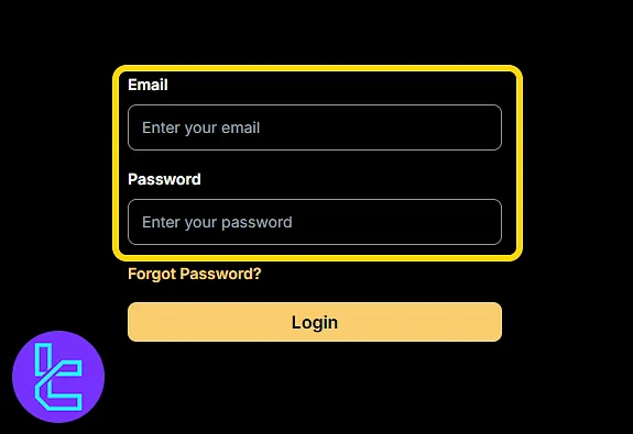 Logging into the Goat Funded Trader account after successful sign-up