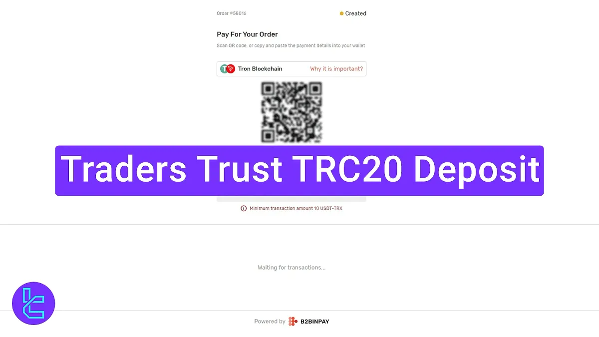 Traders Trust TRC20 Deposit 2025 [3-Step Instant Funding Guide]