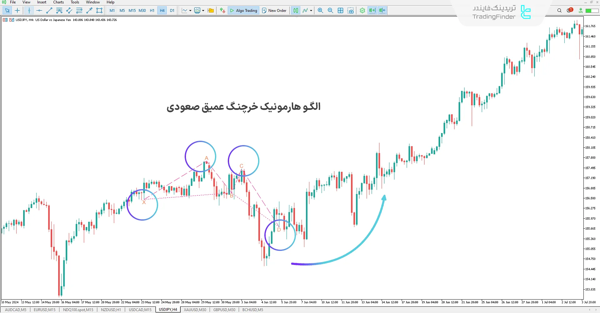 اندیکاتور هارمونیک خرچنگ عمیق (Deep Crab Harmonic Pattern) در متاتریدر 5 - دانلود رایگان 1
