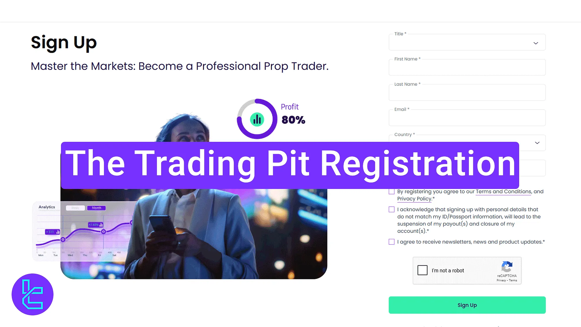 The Trading Pit account setup and sign-up tutorial