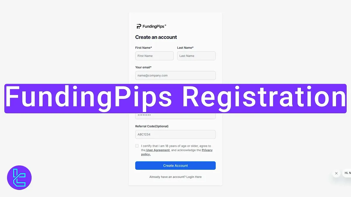FundingPips Registration - Sign up with Email [3 Steps] 2025