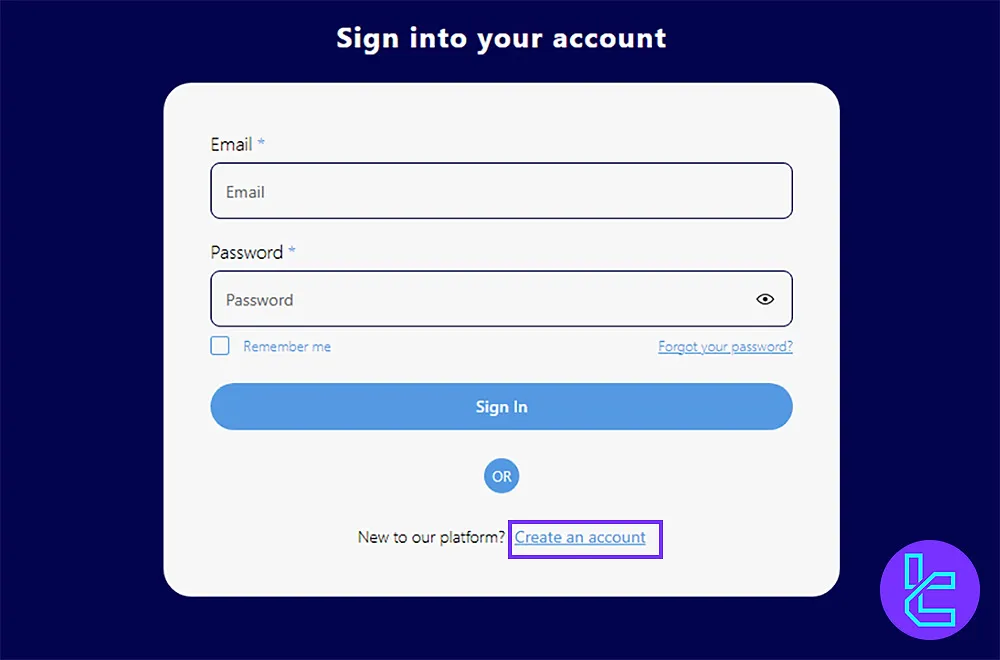 Accessing the Blink Funding Signup Page