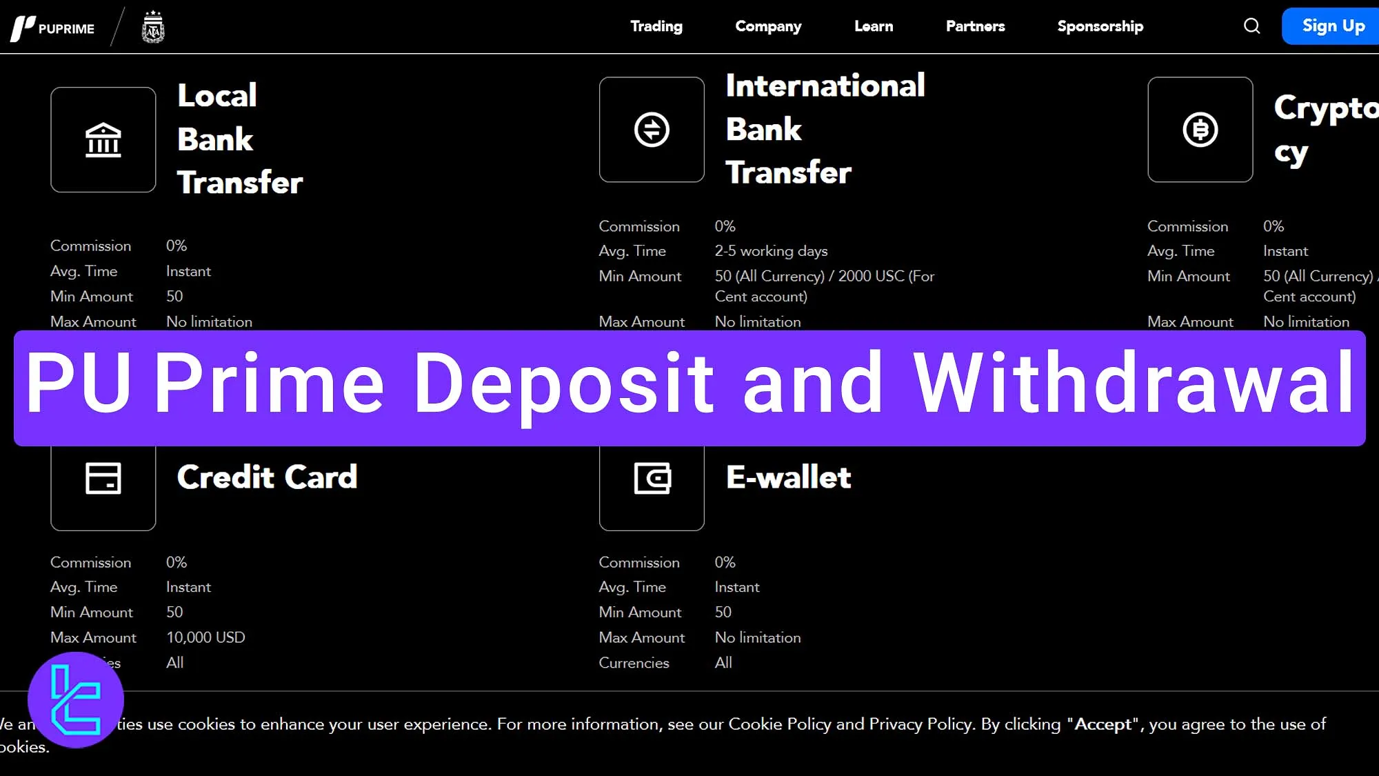 PU Prime Deposit and Withdrawal - Cards, Bank & Crypto [14 Options] 2025