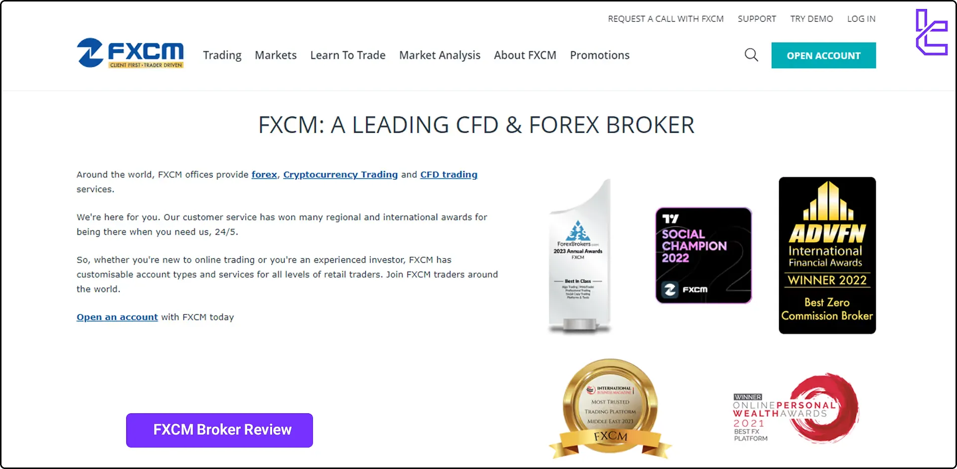 FXCM broker review