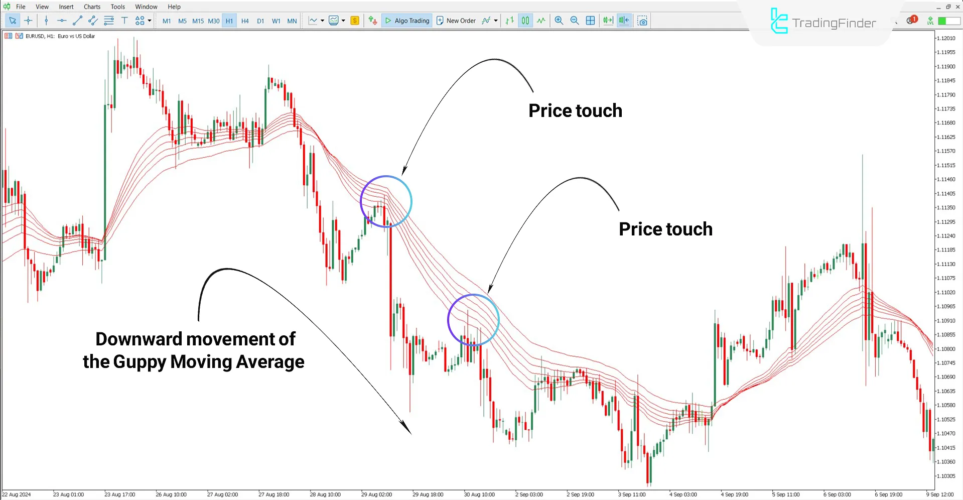 Guppy Multiple Moving Average (GMMA) Long Indicator MT5 Download 2