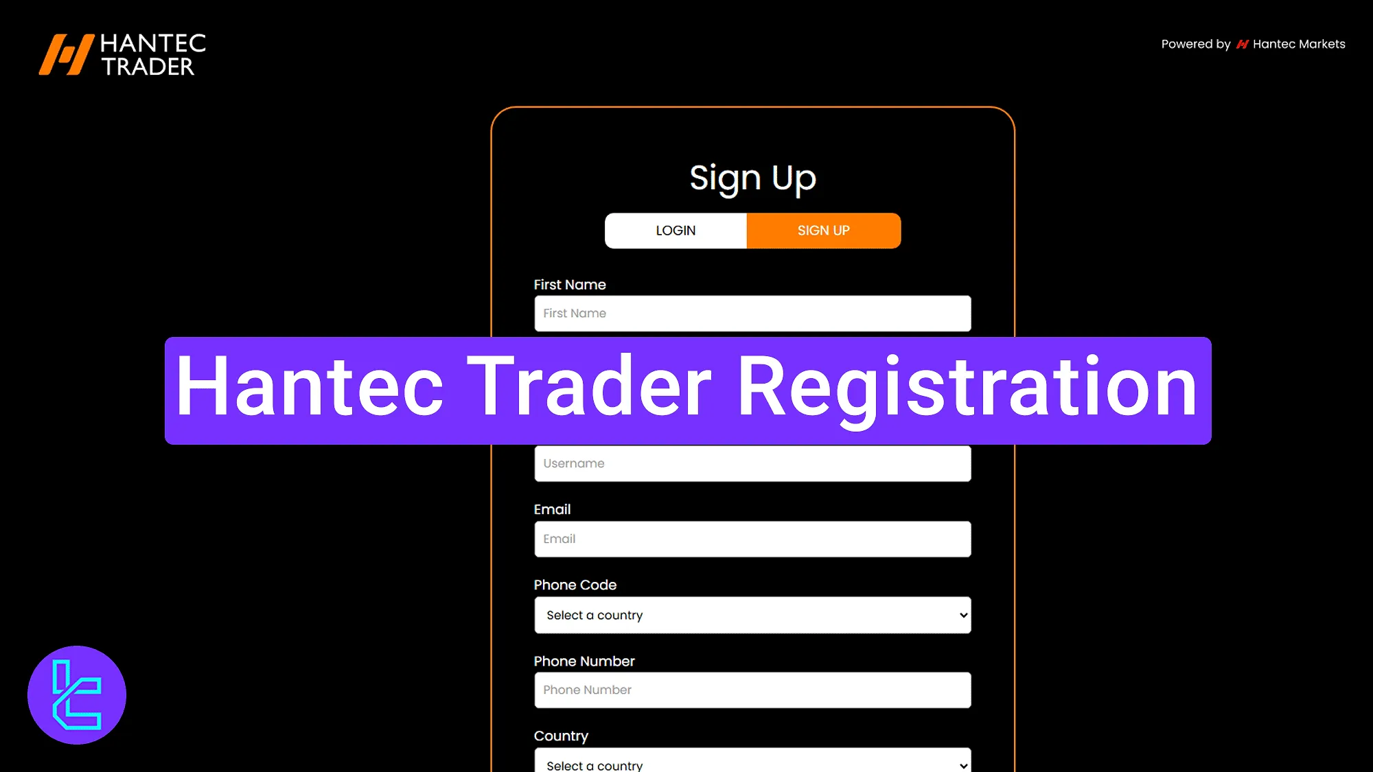 Hantec Trader account creation process explained