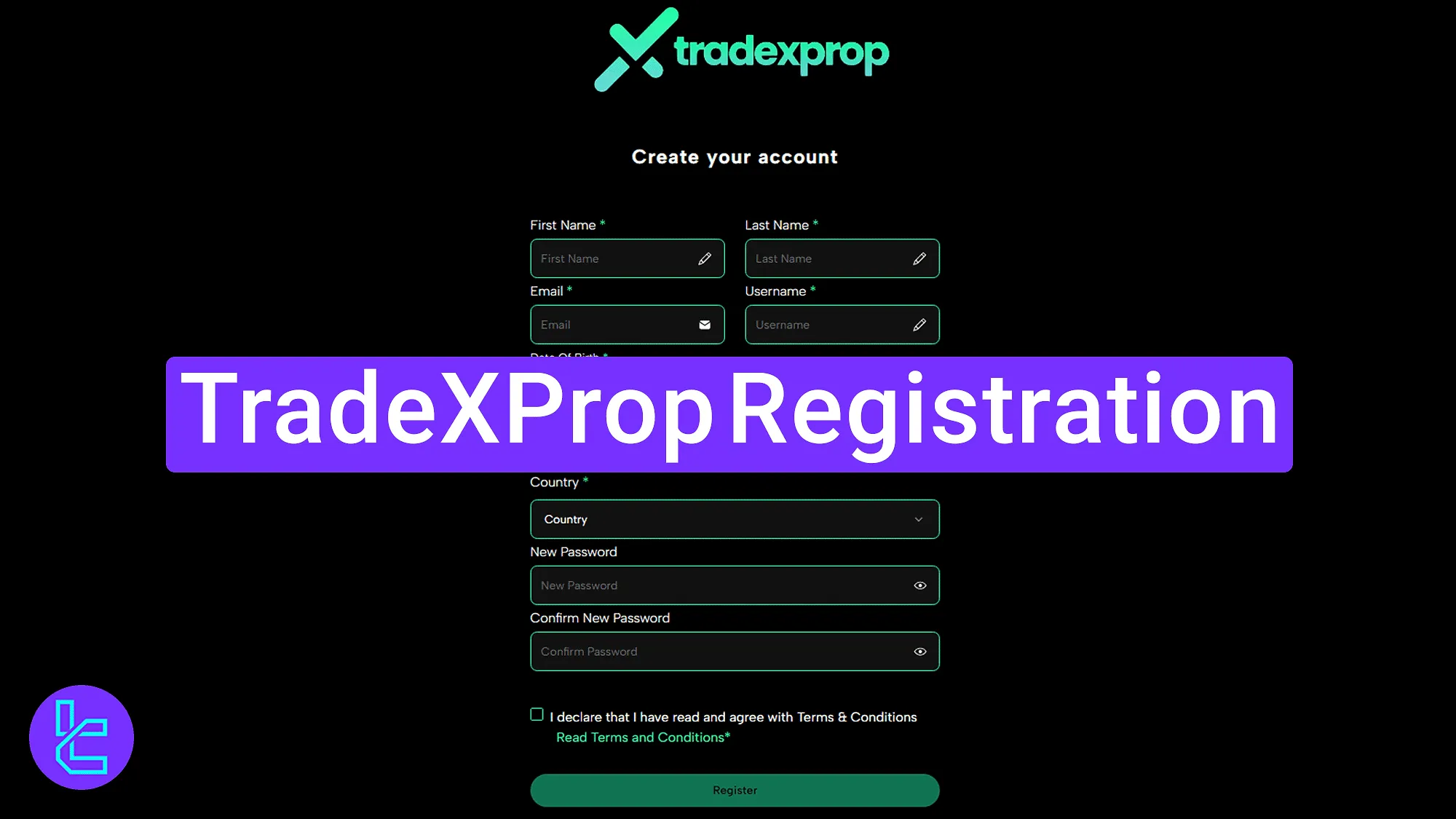 TradeXProp account setup guide for the new users