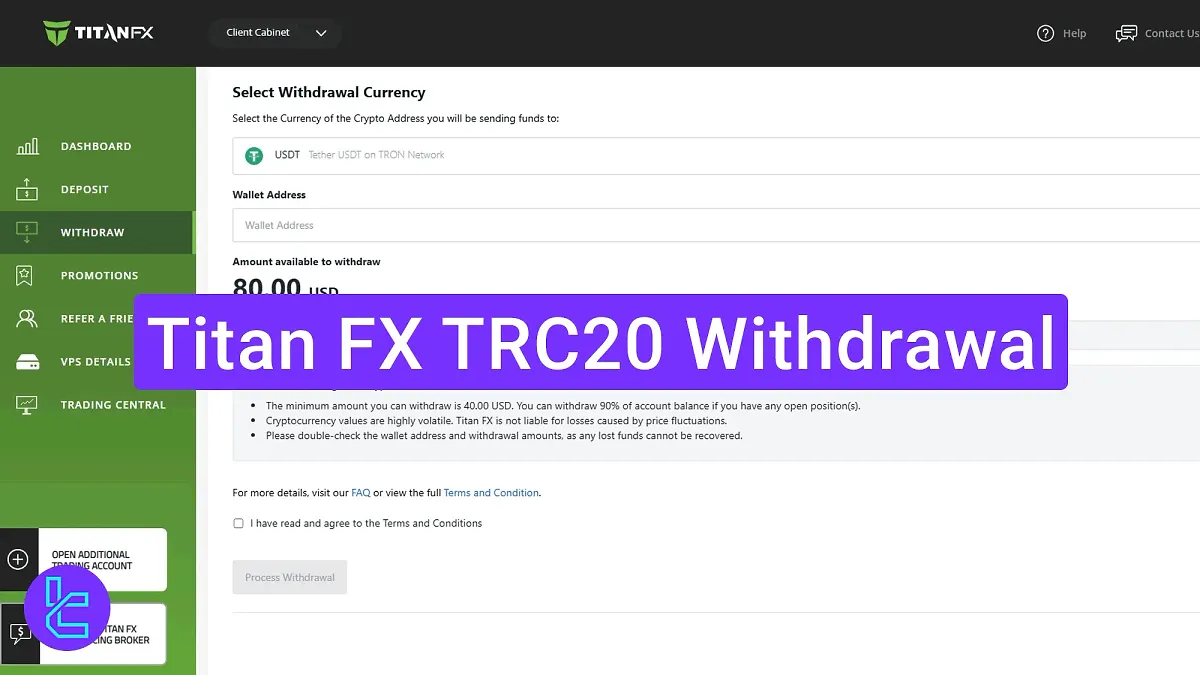 Titan FX TRC20 Withdrawal 2025 [3-Step Procedure with Email Verification]