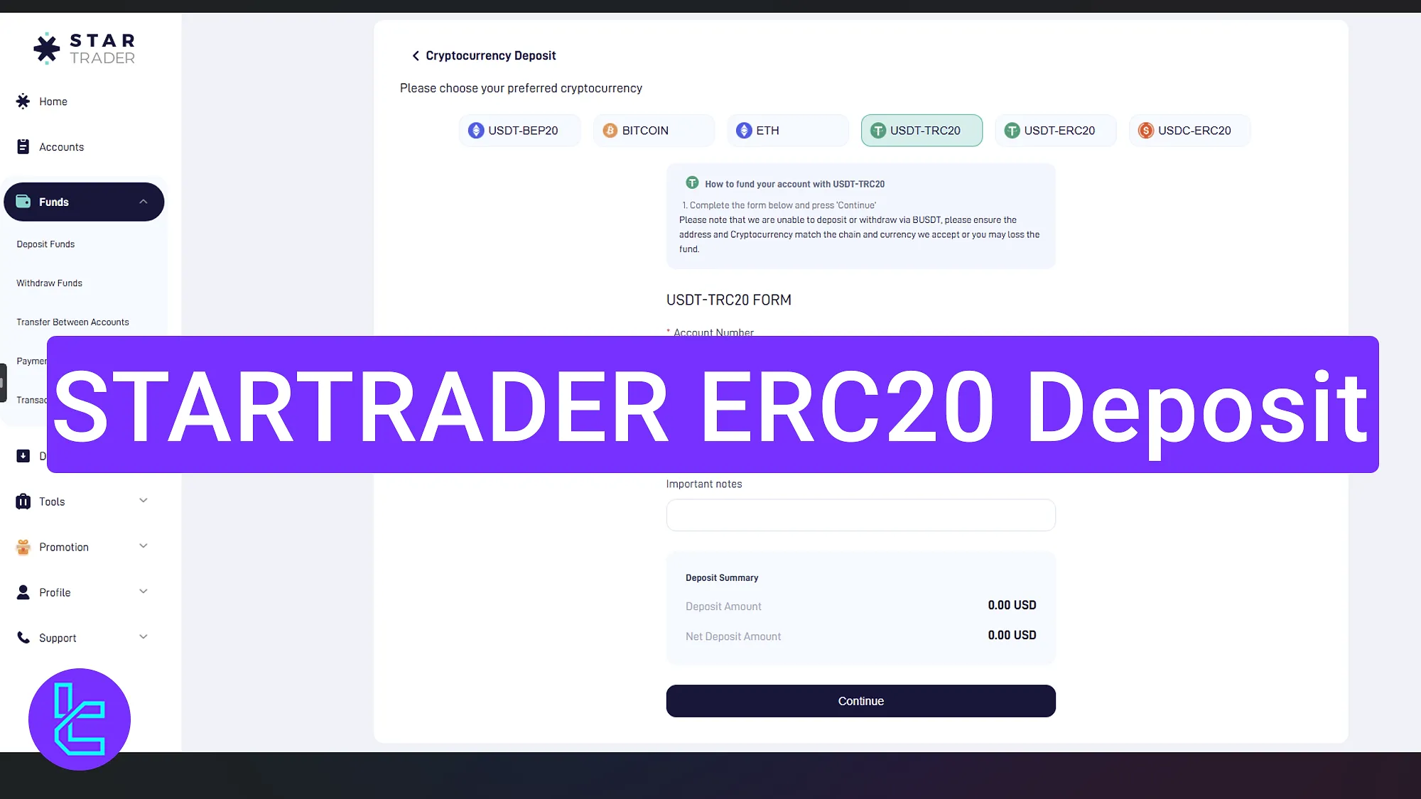 STARTRADER ERC20 Deposit 2025 [15-Minute Payment, $1 Fee]
