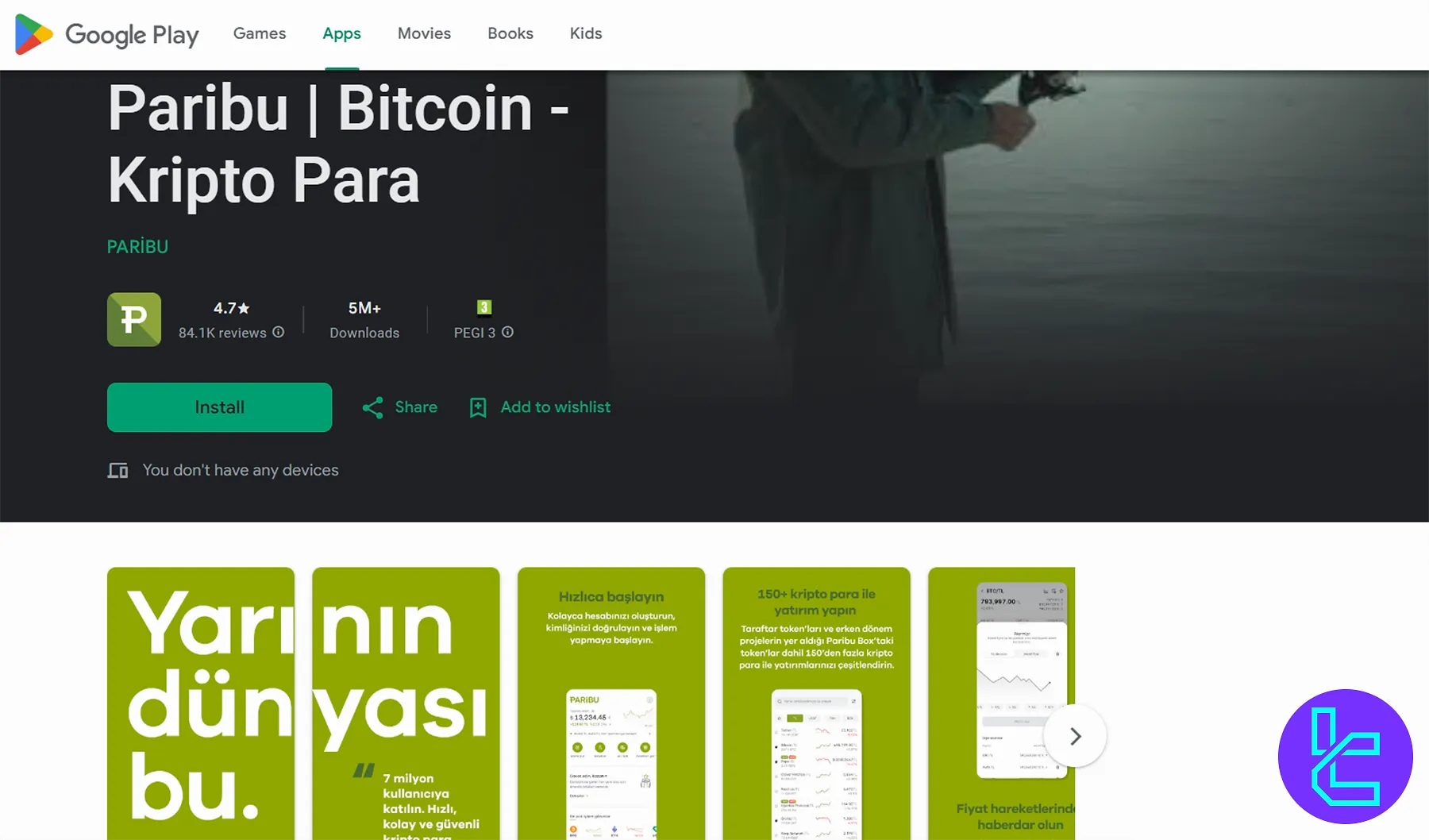 Paribu Exchange Application