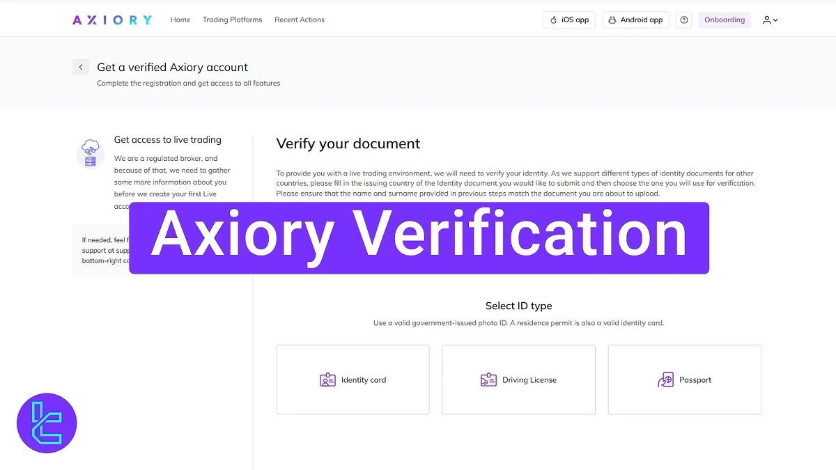 Axiory Verification 2025 – ID card, Driver’s license, Or Passport [10 Minutes]