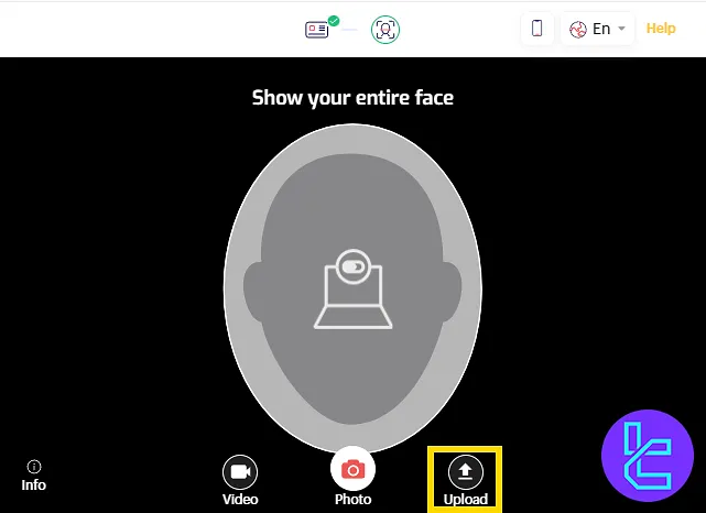 Selfie photo submission for the 4XC KYC process