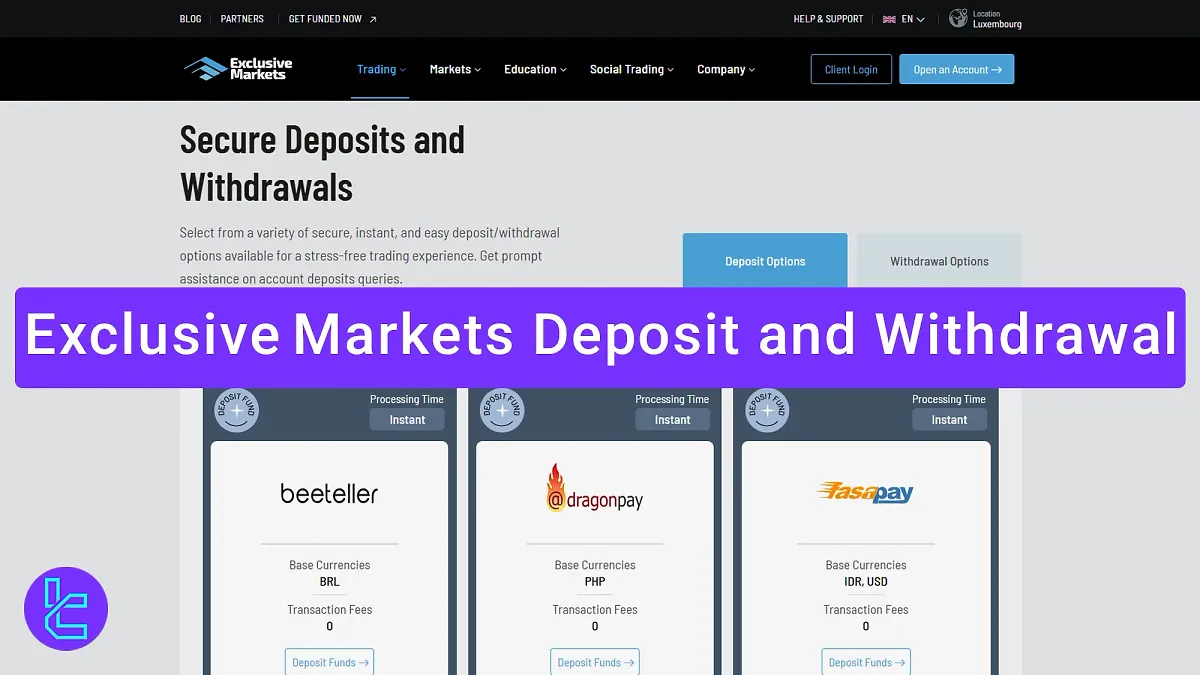 Exclusive Markets Deposit and Withdrawal - Skrill & FasaPay [12 options] 2025