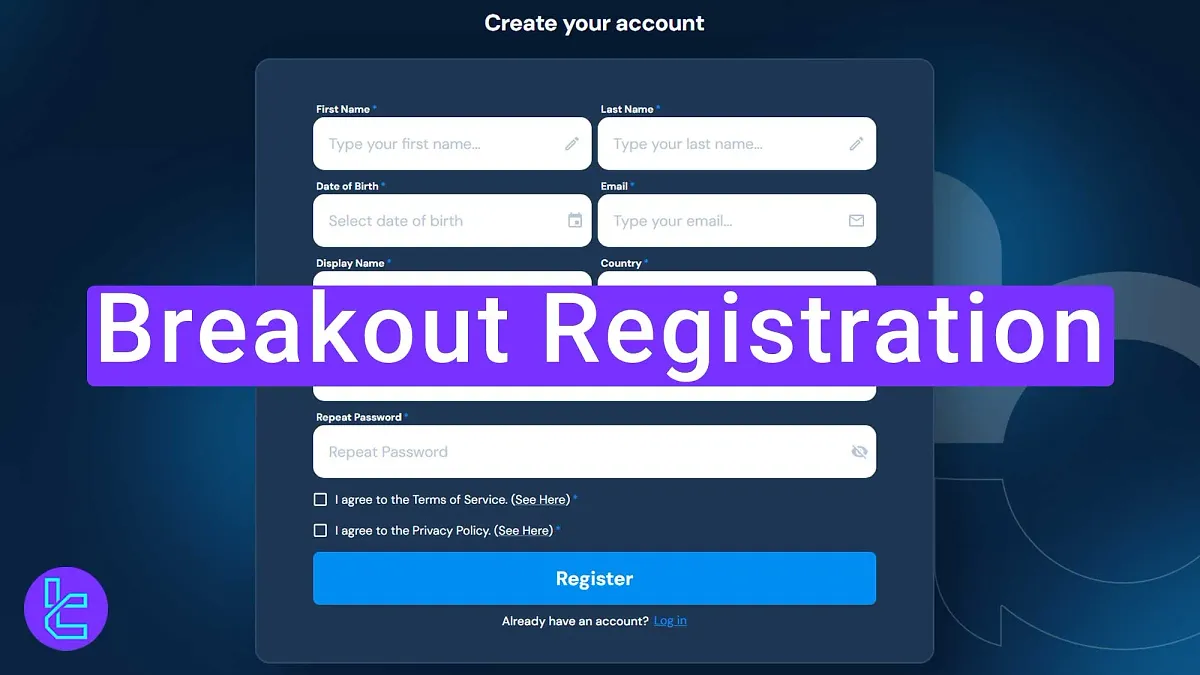 Breakout Registration - Email & Date of Birth [3 Steps] 2025